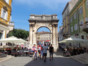 Arch of Sergius in Pula Croatia