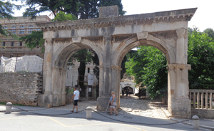 Double arched Roman gate