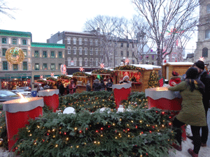 Christmas market in Quebec City, Canada