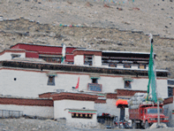 Rongbuk Monastery in Tibet in Qomolangma