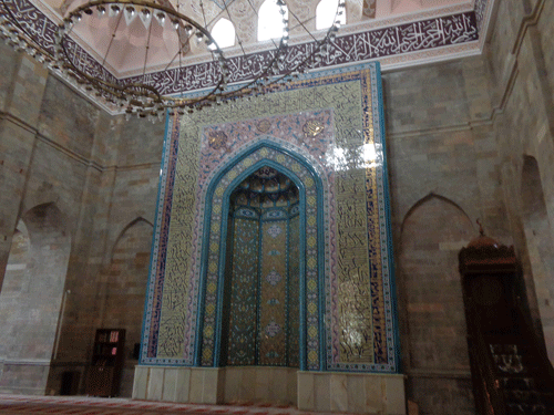 Inside a mosque in Shamakhi, Azerbaijan