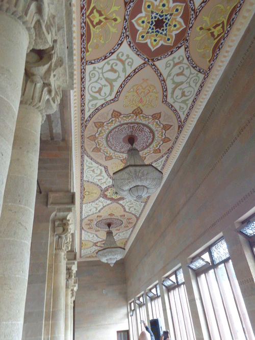 Mosque art work in Shamakhi, Azerbaijan