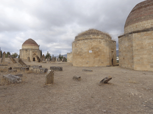 Yiddi Gumbeg mausoleum in Shamakhi, Azerbaijan