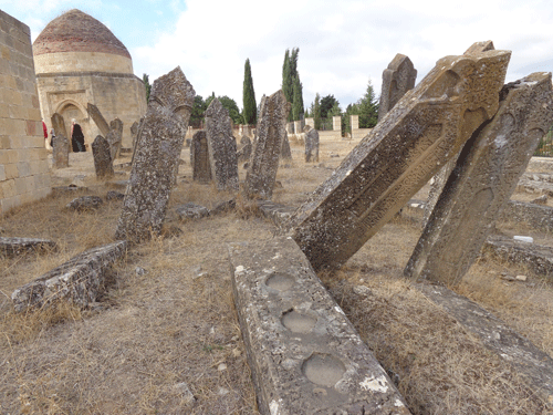 Tomb stones in Shamakhi, Azerbaijan