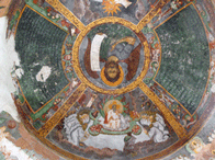 Religious painting in Suceava, Romania
