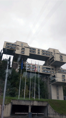 Modern building in Tibilisi, Georgia