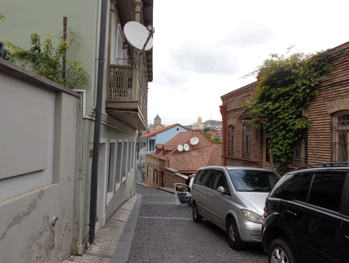 Narrow streets in Tibilisi, Georgia