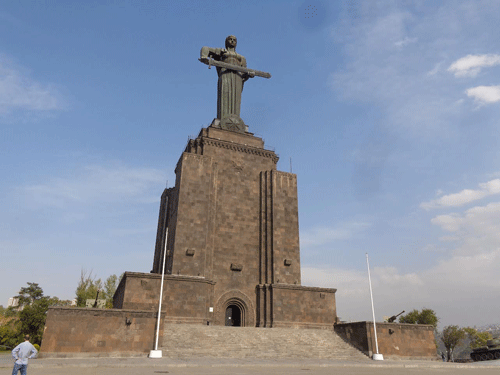 Mother Armenia statue in Yerevan, Armenia