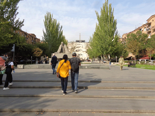 The Cascade fountain in Yerevan, Armenia