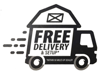 Free delivery and setup portable buildings