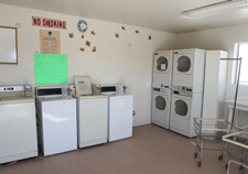 Laundry facilities at Western Sky RV Park near Las Cruces, NM