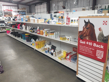Horse and livestock medication for sale at Zia Feed and Supply in Las Cruces, NM