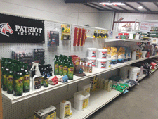Livestock pest control products for sale at Zia Feed and Supply in Las Cruces, NM