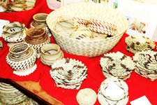 Baskets for sale at the Mesilla Book Center in Old Mesilla