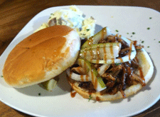 Pulled Pork Sandwich at Cafe de Mesilla