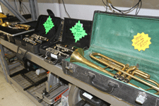 Musical instruments for sale at Cash Express Pawn Shop in Las Cruces, NM