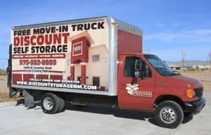 Free Move-in Truck at Discount Self Storage in Las Cruces