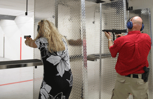 Indoor shooting range in Las Cruces at Strykers Shooting World in Las Cruces