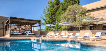 Outdoor pool at Hacienda de Mesilla