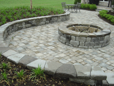 Patio stone block design by Hedgehogs in Las Cruces