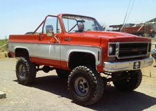 Truck body work at Joby's Paint & Body Shop in Las Cruces