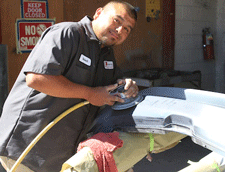 Auto body work at Litzenberg Auto Body Shop in Las Cruces