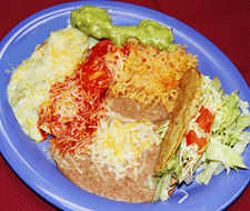 Mexican food at Los Compas Mexican Restaurant in Las Cruces