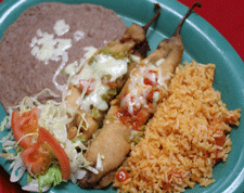 Chile Rellenos at Nopalito's Mexican Food Restaurant on Missouri Avenue in Las Cruces