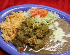 Green Chile at Nopalito's Mexican Food Restaurant on Missouri Avenue in Las Cruces