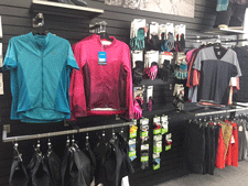 Cyclist clothing for sale at Outdoor Adventures Bike Shop in Las Cruces, NM 