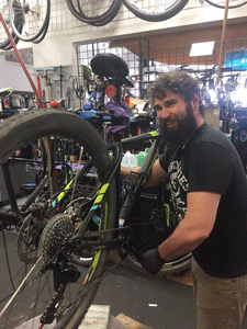 Bike repair shop in Las Cruces, New Mexico