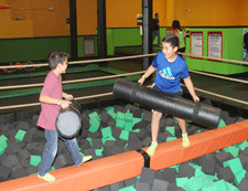 X-Beam fun at Rockin Jump Trampoline Park in Las Cruces