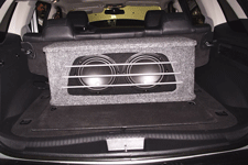 Speaker box installed