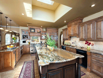 Custom Kitchen designed, fabricated and installed by Stone Masters Countertops in Las Cruces, NM