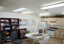 Kitchen area at Sunny Acres RV Park in Las Cruces