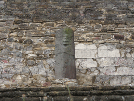 Sculpture in El Tajin, Mexico
