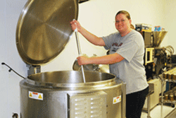 Making salsa at The Truck Farm in Las Cruces