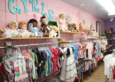 Girls clothes at Tutti Bambini Children's shop in Las Cruces